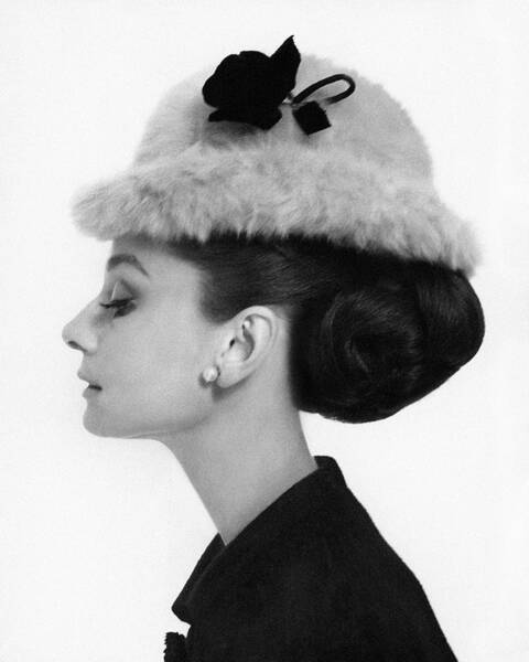 Wall Art - Photograph - Audrey Hepburn Wearing A Givenchy Hat #2 by Cecil Beaton
