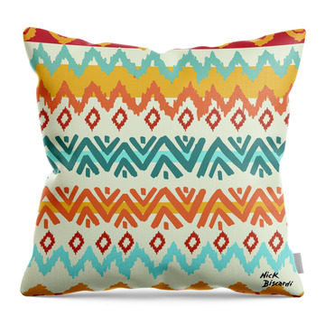 Navajo Mission Round #2 Throw Pillow