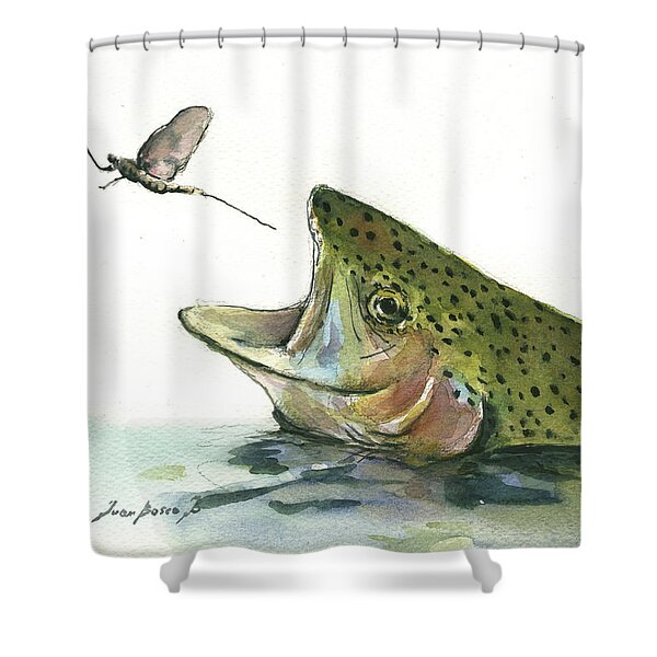 Rainbow Trout #1 Shower Curtain