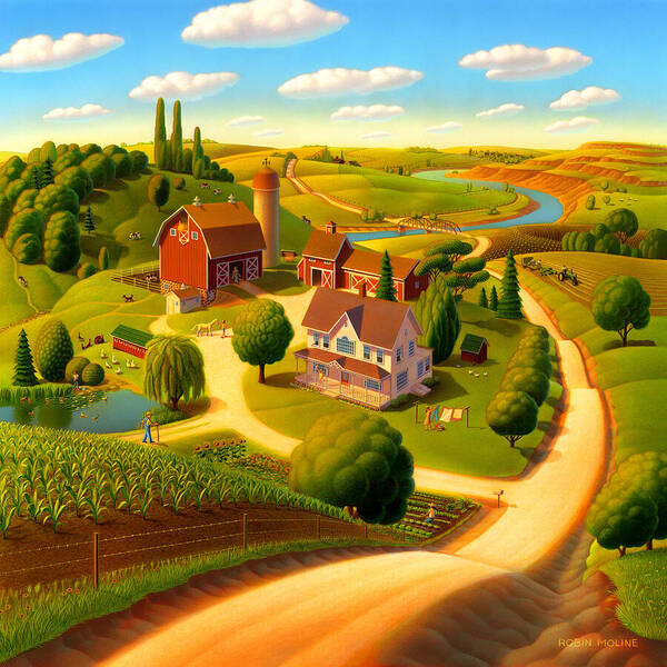 Summer On The Farm Art Print