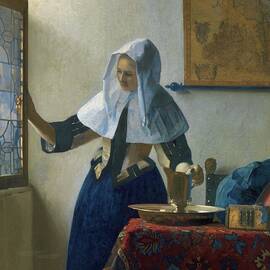 Young Woman With A Water Pitcher by Johannes Vermeer