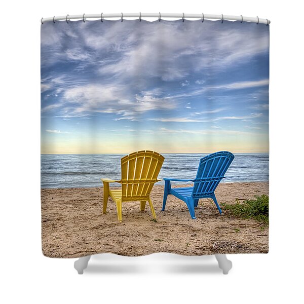 3 Chairs Shower Curtain