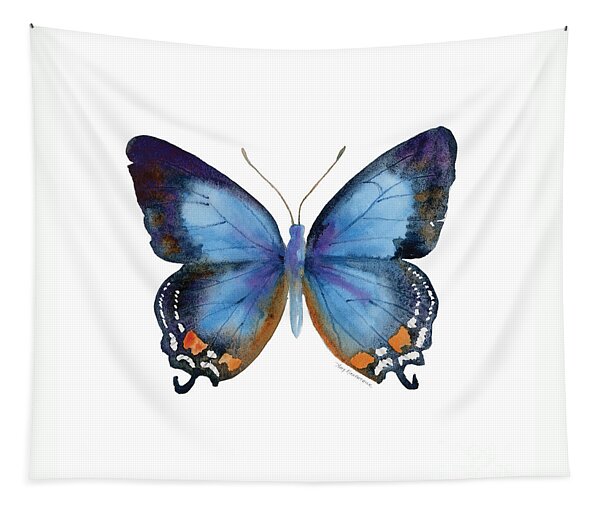 80 Imperial Blue Butterfly Tapestry
