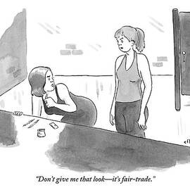 A Woman Snorting Cocaine Is Speaking To A Woman by Emily Flake