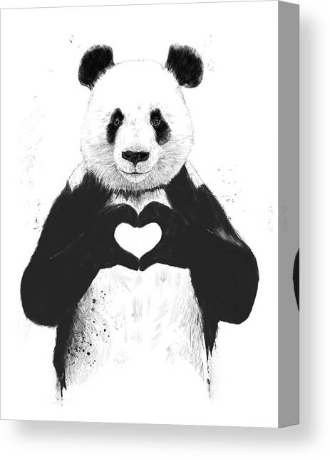 All you need is love Canvas Art Print by Balazs Solti