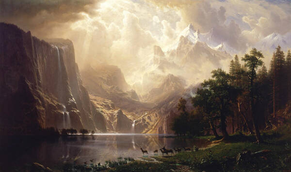 Wall Art - Painting - Among the Sierra Nevada by Albert Bierstadt