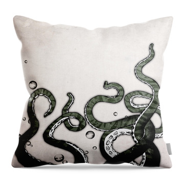 Octopus Tentacles Throw Pillow