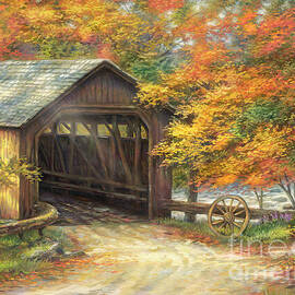 Autumn Bridge by Chuck Pinson