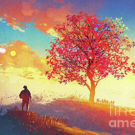 Autumn Sunrise by Tithi Luadthong