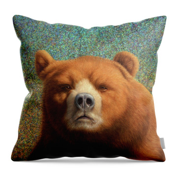 Bearish Throw Pillow