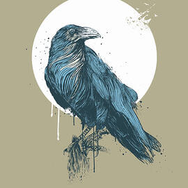 Blue Crow III by Balazs Solti