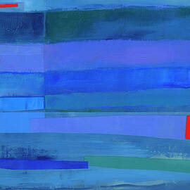 Blue Stripes #9 by Jane Davies
