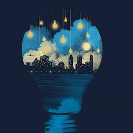 City lights by Neelanjana Bandyopadhyay