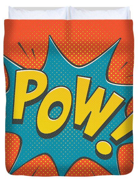 Comic Pow Duvet Cover