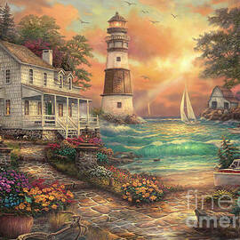 Cottage by the Sea by Chuck Pinson
