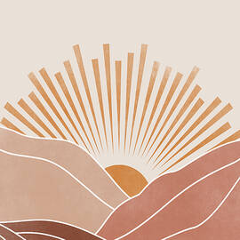 Desert Sunset by Sunny Art Prints