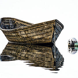 Dory and Mooring by MARTY SACCONE