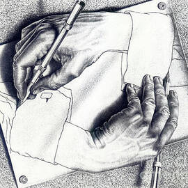 Drawing Hands by MC Escher