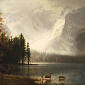 Estes Park, Colorado, Whyte's Lake, from circa 1877 by Albert Bierstadt