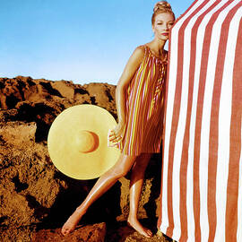 Evelyn Tripp With a Sally Victor Hat by Louise Dahl-Wolfe