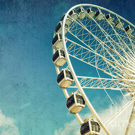Ferris wheel retro by Jane Rix