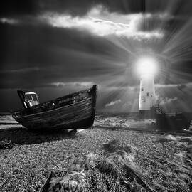 fishing boat graveyard 7 by Meirion Matthias