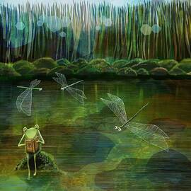 Frog on his Rock by Catherine Swenson