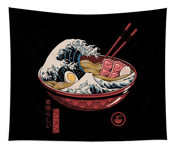 Great Ramen Wave Tapestry