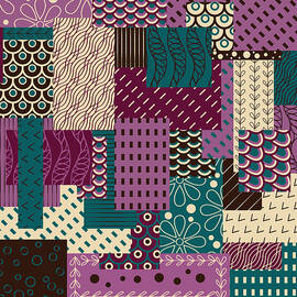 Blueberry Ice Cream Pattern by Veronika S