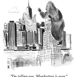 King Kong, Atop The Williamsburgh Savings Bank by Emily Flake