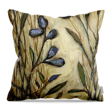 Lavender Goodbyes Throw Pillow