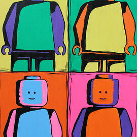 Lego Pop Art Man by Kaz Innes
