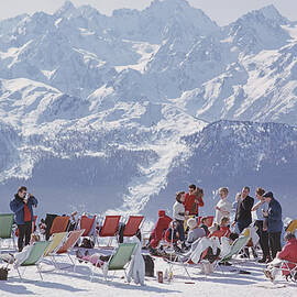Lounging In Verbier by Slim Aarons