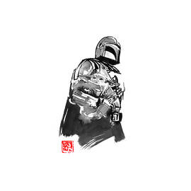 mando and grogu by Pechane Sumie