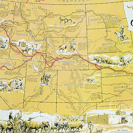Map of the Old Oregon Trail by American School