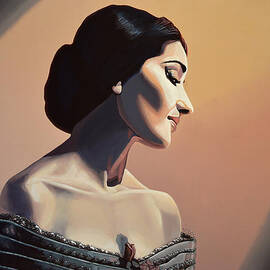 Maria Callas Painting by Paul Meijering