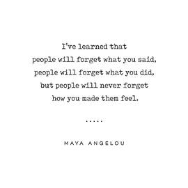 Maya Angelou Quote 01 - Typewriter Quote - Minimal, Modern, Classy, Sophisticated Art Prints by Studio Grafiikka