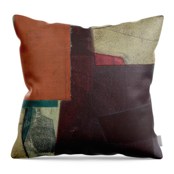 Mid-century Collage I Throw Pillow