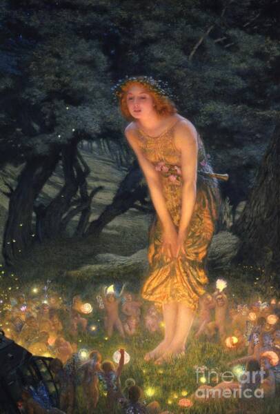 Wall Art - Painting - Midsummer Eve by Edward Robert Hughes