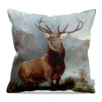 Monarch Of The Glen Throw Pillow