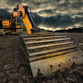 moody excavator by Meirion Matthias