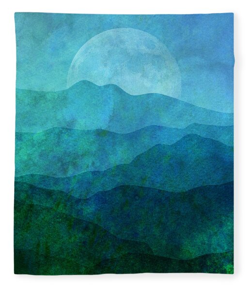 Moonlight Hills Fleece Blanket