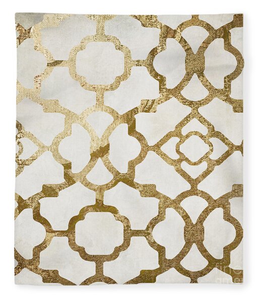Moroccan Gold I Fleece Blanket