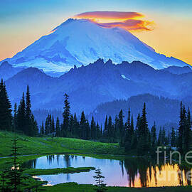 Mount Rainier Goodnight by Inge Johnsson
