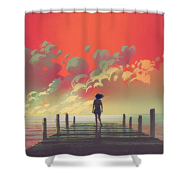 My Dream Place Shower Curtain