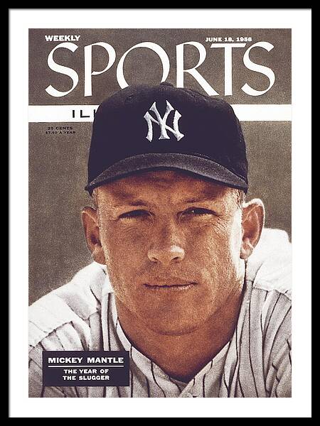 New York Yankees Mickey Mantle Sports Illustrated Cover Framed Print