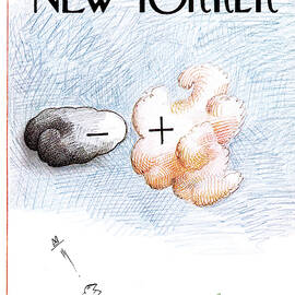 New Yorker April 7th, 1975 by Saul Steinberg
