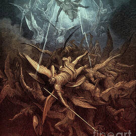 Paradise Lost,  Fall of the rebel angels, by Gustave Dore