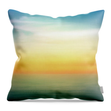 Pastel Sunrise Throw Pillow