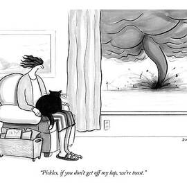 Pickles if you do not get off my lap we are toast by Julia Suits